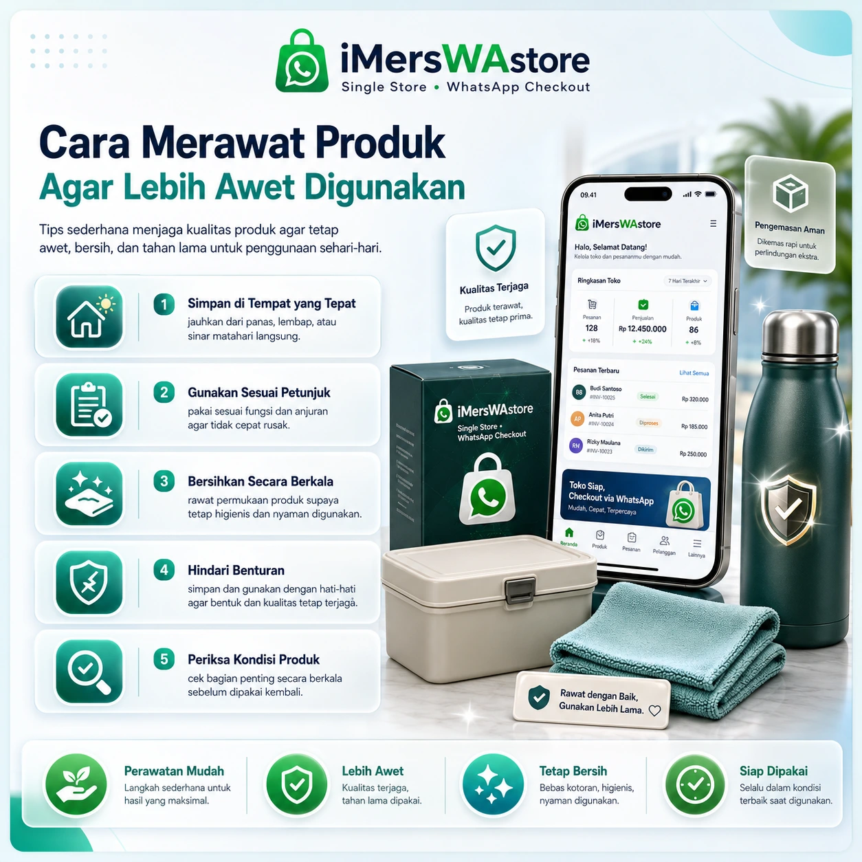 Tips Merawat Produk Agar Tetap Awet dan Tahan Lama